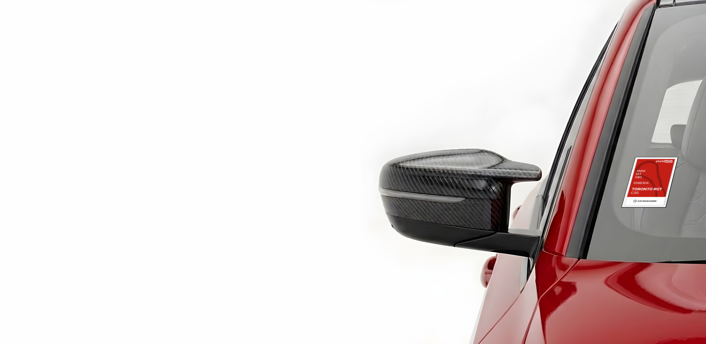 BMW M3 rouge